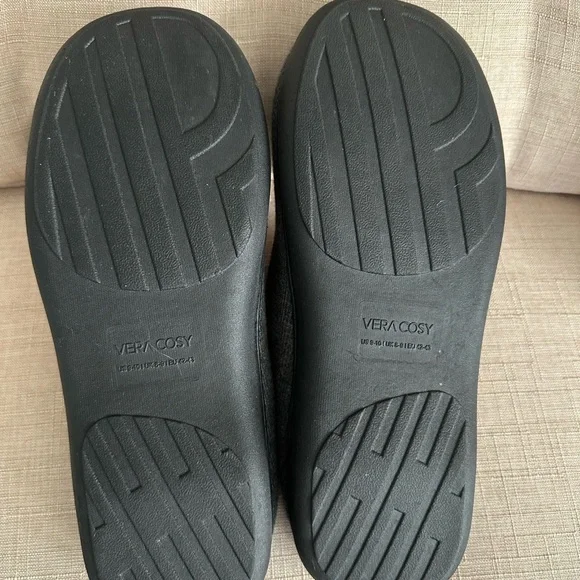 VeraCosy Men's Two-Tone Memory Foam Slippers, Durable Rubber Sole Size 9-10 - Picture 5 of 5